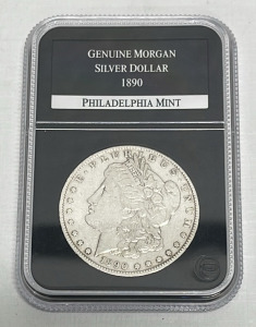 1890 Genuine Morgan Silver Dollar (Carded)