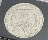 1890 Genuine Morgan Silver Dollar (Carded) - 3