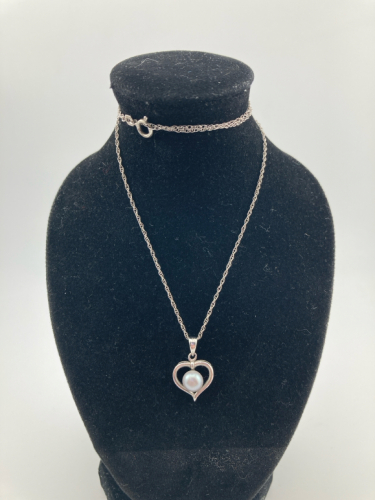 Sterling Silver Pearl Necklace