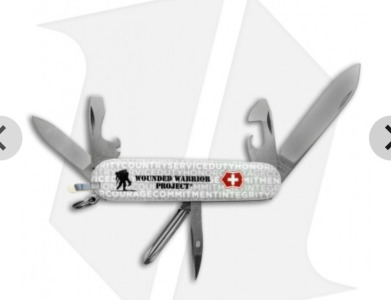 Victorinox Model Tinker Wounded Warrior Project Jargon Folding Knife (Unopened And New In Original Box)