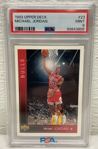 1993 Upper Deck &ldquo;Michael Jordan&rdquo; #23 PSA Graded MINT 9 (Carded)