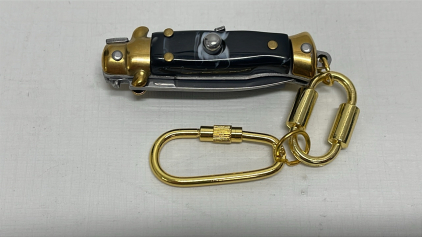 Mini Working Switchblade Knife Keychain, Vintage Style