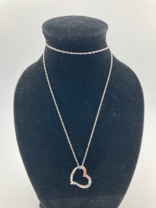 Silver Heart Pendant Necklace