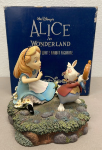 Walt Disney Gallery Collection Alice And White Rabbit 7” Tall Figurine In Original Box