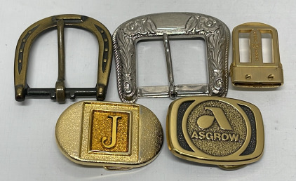 (5) Ladies/Mens Belt Buckles