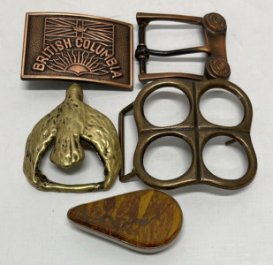 (5) Ladies/Mens Belt Buckles