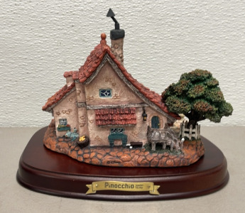 Walt Disney Classics Collection &ldquo;Geppetto&rsquo;s Toy Shop&rdquo; Pinocchio 8&rdquo; Tall Figurine In Original Box, Autographed W/ C.O.A.