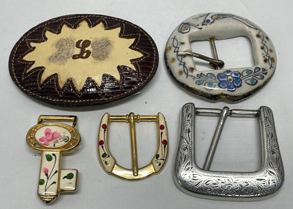 (5) Ladies Belt Buckles