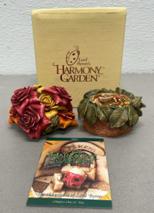 (2) Harmony Kingdom &ldquo;Rose Party&rdquo; 3&rdquo; Tall Figurines In Original Box