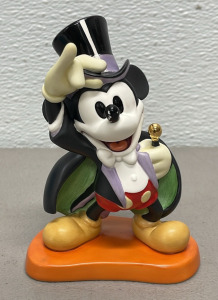 Walt Disney Classics Collection Mickey Mouse &ldquo;Magician Mickey&rdquo; 5&rdquo; Tall Figurine In Original Box W/ Lapel Pin And C.O.A.