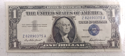 (1) Series 1957A $1 Silver Certificate - Blue Seal