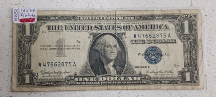 (1) 1957-B $1 Silver Certificate - Blue Seal