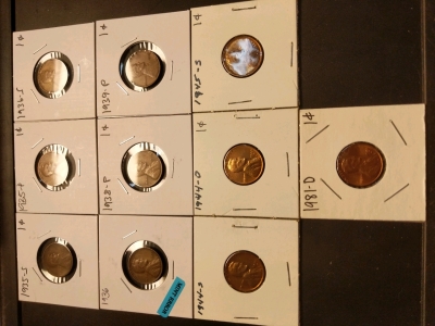 1935-1981 Pennies, 1936 Mint Error