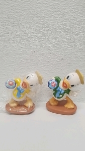 (2) Walt Disney Classics Collection-(Huey) and (Louie) Mr.Duck Steps Out- Tag Along Trouble 4&rdquo; Tall Figurine In Original Box,