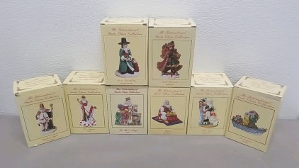 (8) The International Santa Claus Collection Figures- South Korean- Bohemia- Armenia- Poland- Spain- Morocco-Denmark- Greece