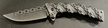 8&rdquo; Tac Force Chain Pocket Knife With Spring Assist