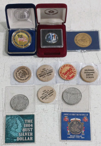 (11) Collectible Tokens w/ Commemorative Coins
