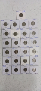 (25) U.S. Nickel Collection - 1943 to 2023