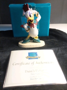 Walt Disney Collectors Society Membership Sculpture Daisy Duck (Donna Duck) "Daisy's Debut" 'Don Donald'