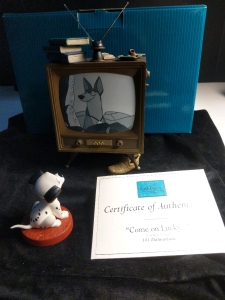 Walt Disney Collectors Society Membership Sculpture "Come On Lucky" '101 Dalmatians'