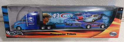 (1) Hot Wheels Racing Transporter Tribute - Richard Petty