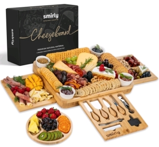 (1) Smirly Charcuterie Board Set - 1 Drawer