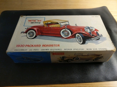Vintage Hubley Metal Model Kit 1:22 Scale 1930 Packard Roaster