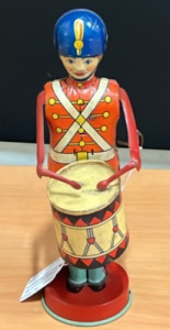 Antique Tin Wind-up Drummer