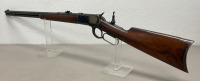 Winchester Model 1892 25-20 WCF Caliber, Lever Action Rifle, 24&rdquo; Octagon Barrel, Peep Sight, Manufactured 1905, Original Blue & Grey Patina 85%, Crescent Butt Stock - 2