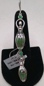 Crysoprase Green Silver Earrings