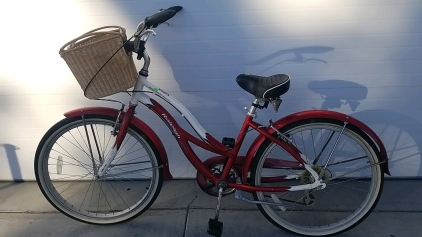 26" Raleigh Red and White Bicycle