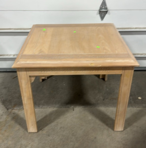 Wooden Coffee Table with Engravings (27&rdquo; x 27&rdquo; x 22&rdquo;)