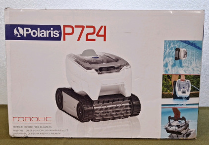 (1) Polaris P724 Robotic Pool Cleaner, Lightweight Energy-Efficient Cleaner Perfect for In-Ground Pools up to 36-Feet