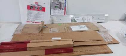 (12) Door Hardware Items - (5) Thresholds (3) Glynn Johnson Door Closers (3) Kick Plates (2) Access Doors and More!!