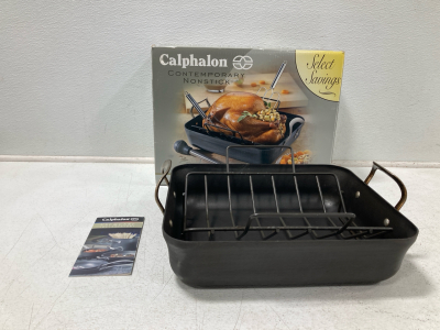 Calphalon All Seasons 13&rdquo; x 16&rdquo; Roaster Pan & Rack