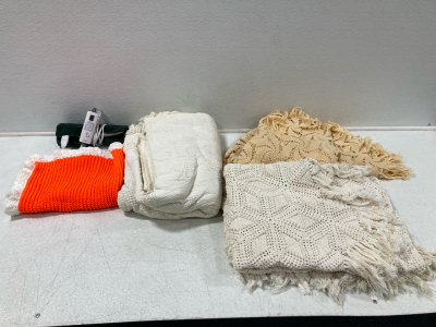 Electric Blanket, Vintage Table Cloths & Blankets