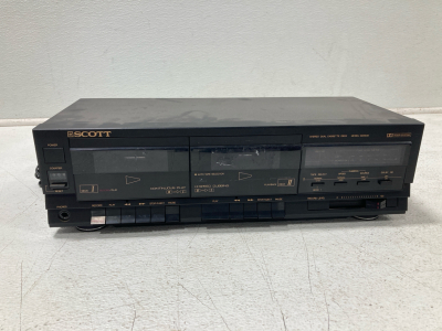 Scott Sterio Dual Cassette Deck Model DD660B