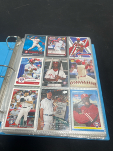 (1) Binder Full Of Baseball Cards- Jimmy Rollins, Chase Utley, Victor Martinez And Much More!