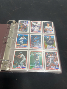 (1) Binder Full Of Assorted Baseball Cards- Steve Lyons, Ron Karkovice, Dave Gallagher and Much More!