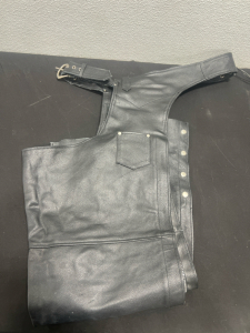 (1) Himalaya Motorbike Wear Real Leather Chaps 3XL