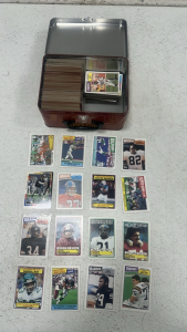 (350+) Assortment of Various 80s Topps Football Cards, Steph Curry Lunch Tin