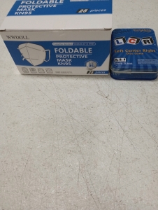 Box full of masks,Left center Right dice game