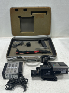 Vintage Zenith Model VM-6000 Video Movie Camera, Zenith VAC-401 AC Power Supply/Battery Charger, Olympus BF Type 20D Bronchoscope Case