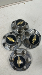 (4) Chevrolet OEM Center Caps for Truck, SUV, and Vans (Chrome)