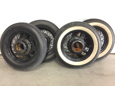 Vintage White Wall Tires & Spoke Wheels