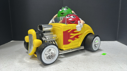 Collectible M&M Hot Rod Roadster Candy Dispenser