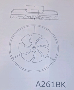 (1) Low Profile Celling Fan/Light
