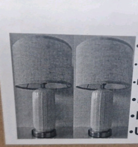 (1) Pair Of Modern Table Lamps