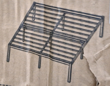 (1) WeeHom Metal Bedframe, Black, Queen