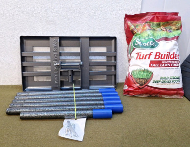(1) Lawn Leveling Rake & (1) 10-Pound Bag Of Scotts Turf Builder Lawn Fertilizer